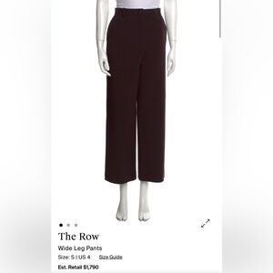 The Row Maroon Pants